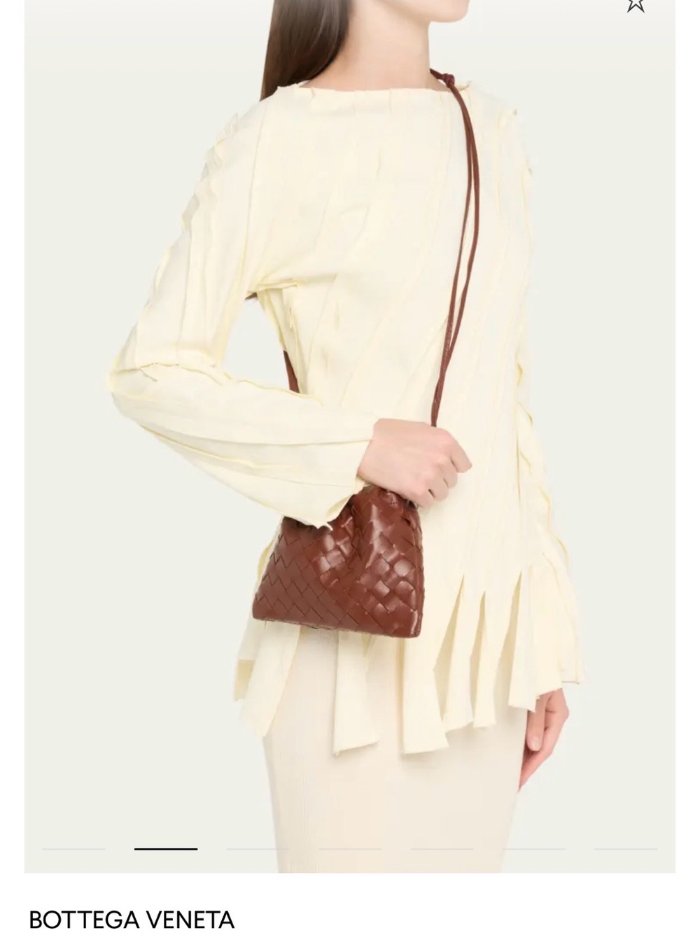 New! Bottega Veneta Small Dustbag Sapele